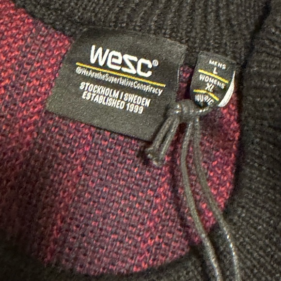 Wesc Multicolor Striped Men's Sweater Unisex Men Large Women X-Large - Picture 4 of 7